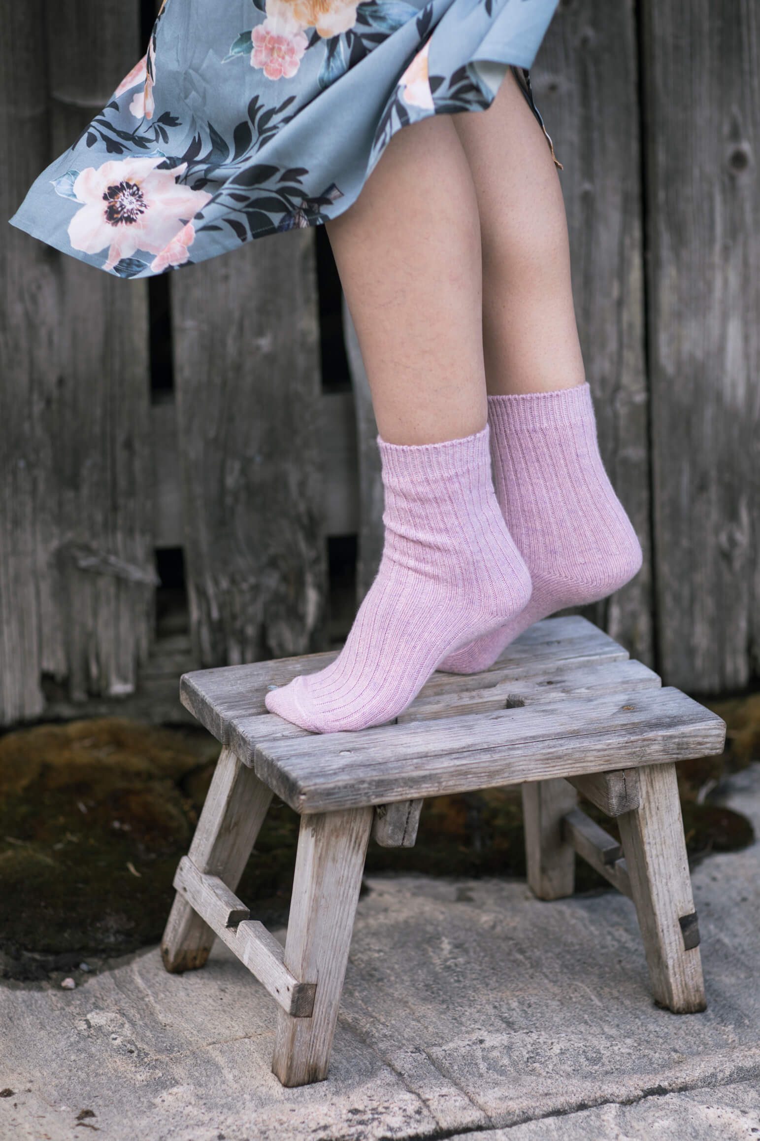 Soft knitwear and yarn editorial image
