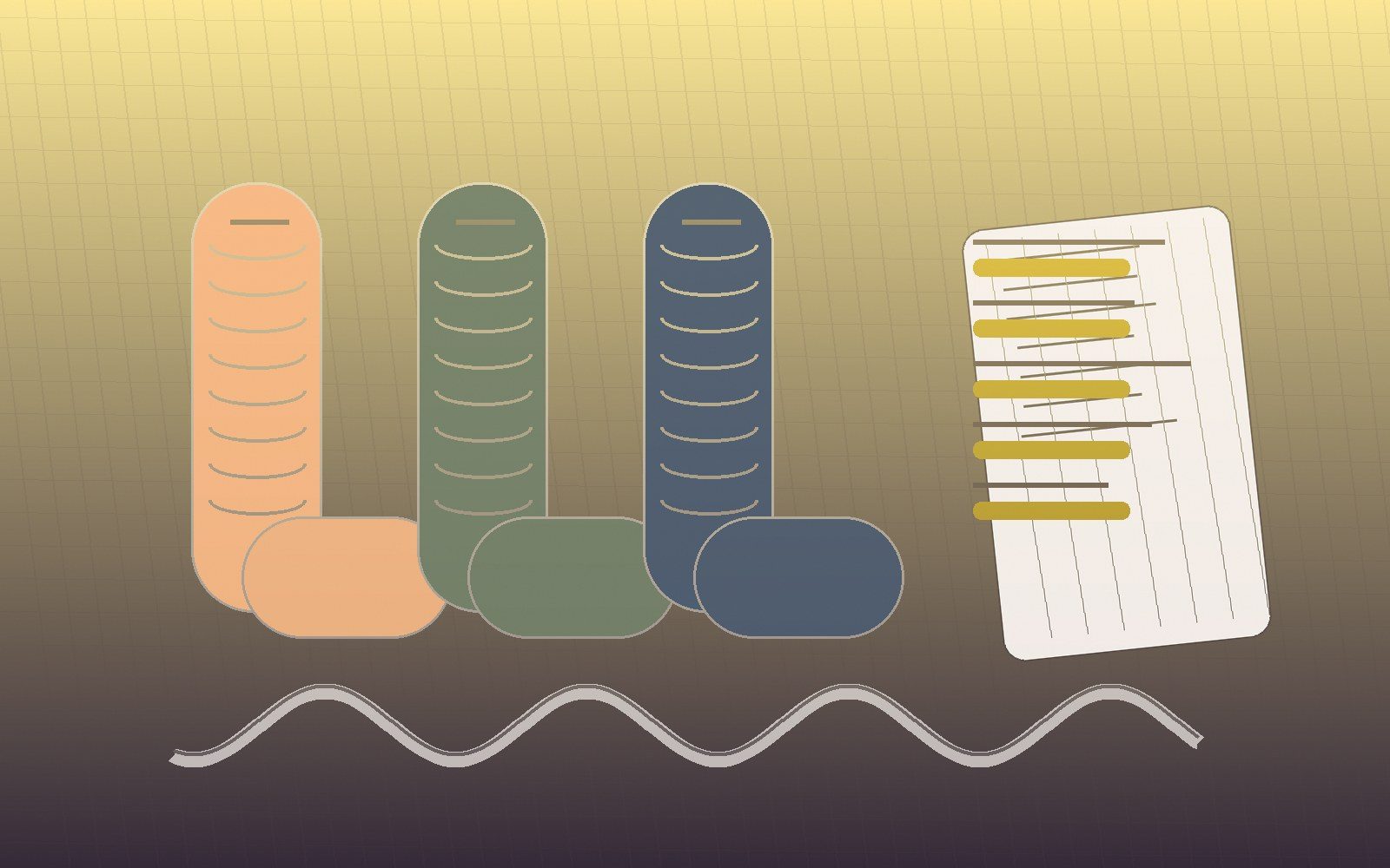 Heavy-gauge socks, size planning cards and fit measurement notes